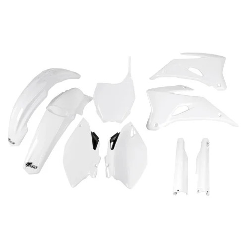 UFO Plastkit med Gaffelbensskydd Yamaha white UFO Plastkit med Gaffelbensskydd Yamaha white
