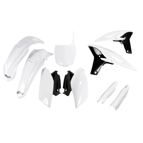 UFO Plastkit med Gaffelbensskydd Yamaha white UFO Plastkit med Gaffelbensskydd Yamaha white