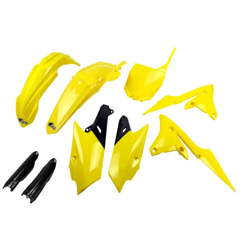 UFO Plastkit med Gaffelbensskydd Yamaha yellow UFO Plastkit med Gaffelbensskydd Yamaha yellow