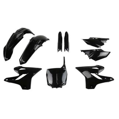 UFO Plastkit med Gaffelbensskydd Yamaha black UFO Plastkit med Gaffelbensskydd Yamaha black