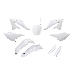 UFO Plastkit med Gaffelbensskydd Yamaha white