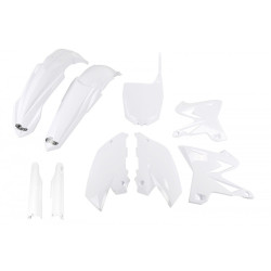 UFO Plastkit med Gaffelbensskydd Yamaha white