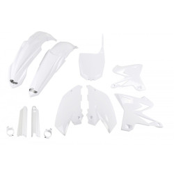 UFO Plastkit med Gaffelbensskydd Yamaha white