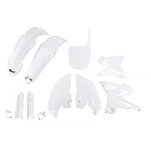 UFO Plastkit med Gaffelbensskydd Yamaha white UFO Plastkit med Gaffelbensskydd Yamaha white