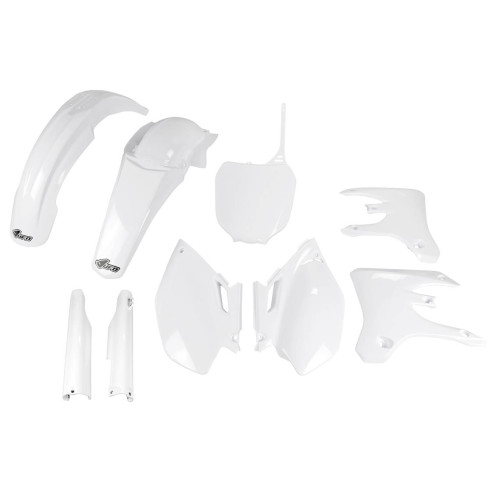 UFO Plastkit med Gaffelbensskydd Yamaha white UFO Plastkit med Gaffelbensskydd Yamaha white