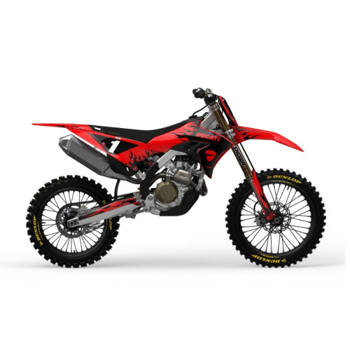 DUCATI Flame Black Dekalkit