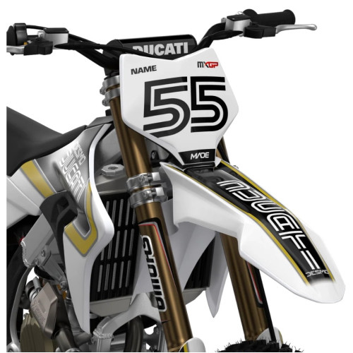 DUCATI Retro White Dekalkit