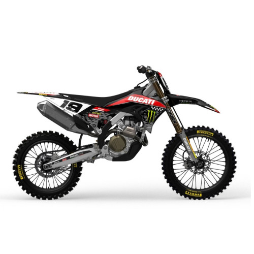 DUCATI Stocky Black Dekalkit