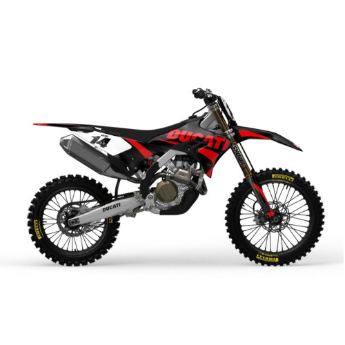 DUCATI Base Black Red Dekalkit