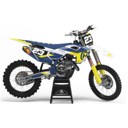 HUSQVARNA Front Blue dekalkit