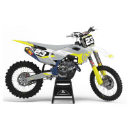 HUSQVARNA Front Grey dekalkit