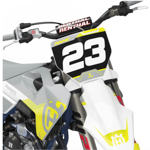 HUSQVARNA Front Grey dekalkit
