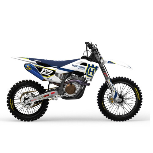Husqvarna Ride BlueYellow Komplett dekalkit