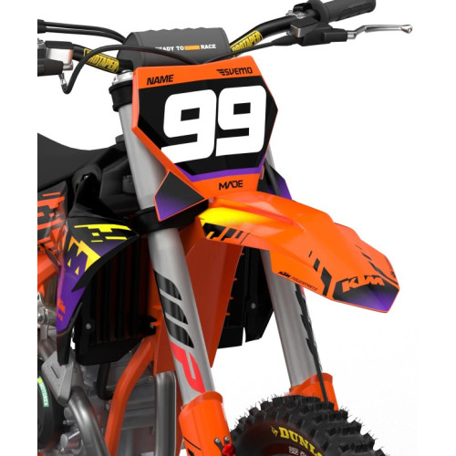 KTM Tron Svart/Lila komplett dekalkit