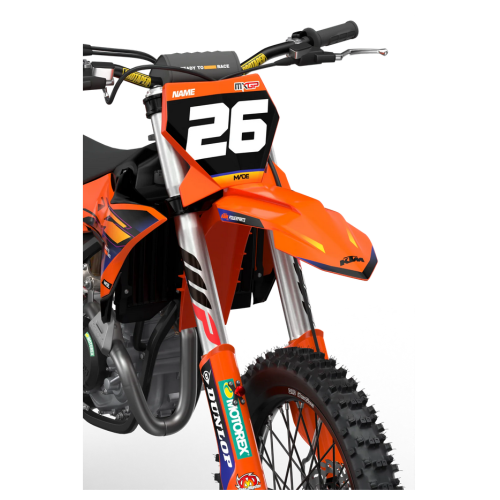 KTM Stock 26 Orange komplett dekalkit