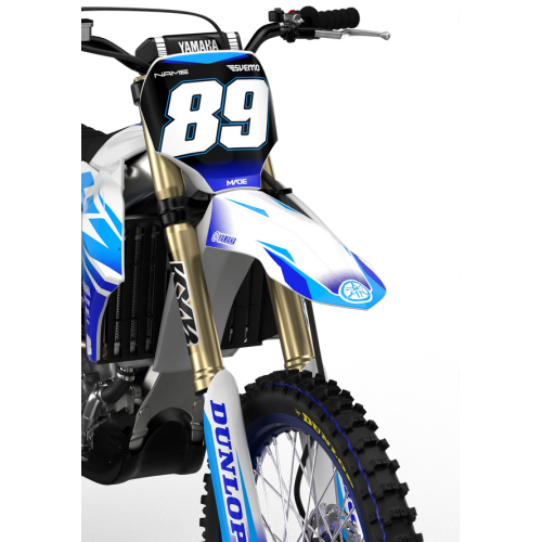 Yamaha Rival WhiteBlue Komplett dekalkit