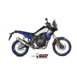 MIVV Slip-On Oval Rostfritt Stål Ljuddämpare YAMAHA Tenere 700