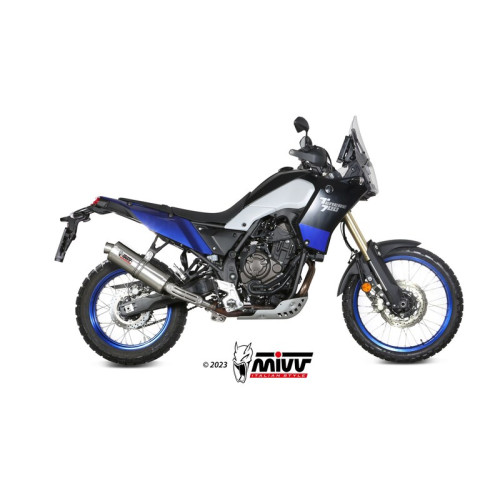 MIVV Slip-On Oval Rostfritt Stål Ljuddämpare YAMAHA Tenere 700