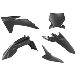 Rtech, Plastkit, Svart, KTM 24-26 65 SX