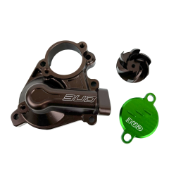 Bud Racing Oversized Vattenpumpskit Svart | Kawasaki KX450F Grön