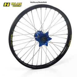 HAAN Wheels YZ 21" Blått Nav/Svart fälgbana