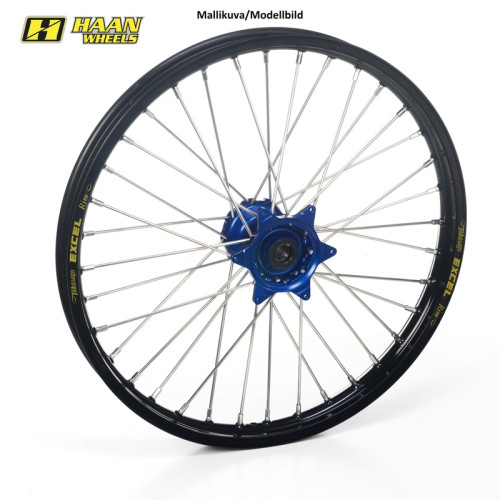 HAAN Wheels YZ 21" Blått Nav/Svart fälgbana
