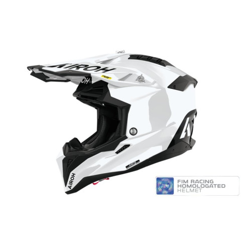 Airoh Hjälm Aviator 3 EVO S Vit Glansig FIM