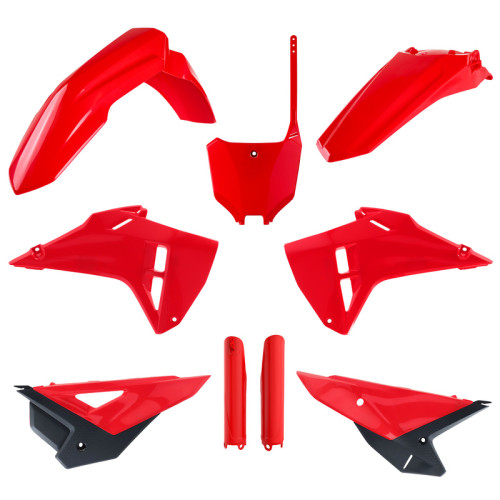Polisport Restyling Plastkit Honda CRF250R 22-24 450R 21-24 (2025-2026 Look) Röd