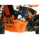 AXP Adventure HARD Hasplåt HDPE 8mm Orange KTM790/890 Adventure/R/Rally 19-