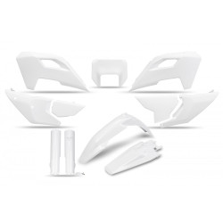 UFO Plastkit med Gaffelbensskydd Husqvarna white