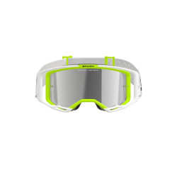 Alpinestars Goggle Vision 8 WORDMARK Vit/Gul Fluo/Spegel Silver Alpinestars Goggle Vision 8 WORDMARK Vit/Gul Fluo/Spegel Silver
