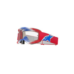 Alpinestars Goggle Vision 5 CORP Röd/Vit/Blå/Klart Alpinestars Goggle Vision 5 CORP Röd/Vit/Blå/Klart