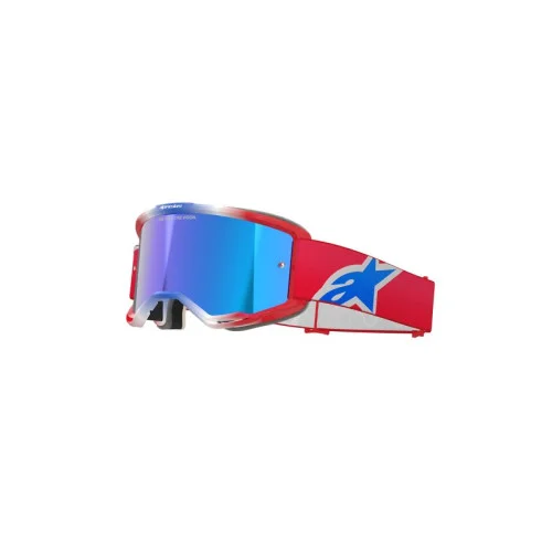Alpinestars Goggle Vision 5 CORP Röd/Vit/Blå Spegel/Blå Alpinestars Goggle Vision 5 CORP Röd/Vit/Blå Spegel/Blå