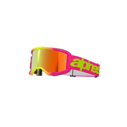 Alpinestars Goggle Vision 5 WORDMARK Rosa/Fluo Gul/Spegel Röd Alpinestars Goggle Vision 5 WORDMARK Rosa/Fluo Gul/Spegel Röd