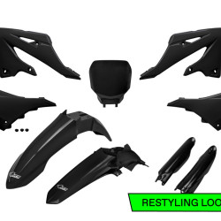 UFO Plastkit med Gaffelbensskydd Yamaha Restyle YZF Svart