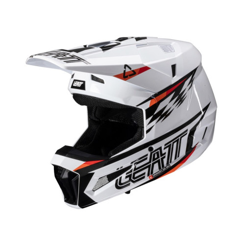 Leatt Hjälm Kit Moto 3.5 Junior L 53-54cm V25 Vit Leatt Hjälm Kit Moto 3.5 Junior L 53-54cm V25 Vit