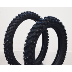 110/100 -18 X40 + 90/90 -21 E50 Dubbdäck Paket Bridgestone