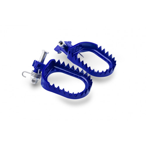 S3 Punk Fotpinnar Sherco M.Roman Bak/Låg Steel -5/-3 mm, Blue