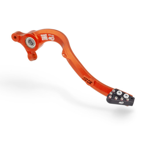 S3 Bak Bromspedal Alu, KTM 250/300/350/450 SX/EXC 23/24-, Orange