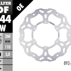 Galfer Wave bakskiva fast 260mm - KTM 790 Adv R 19- Rally 20-, Norden
