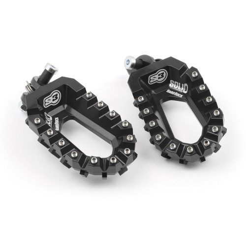 S3 Fotpinnar Solid Rally BMW GS - Svart