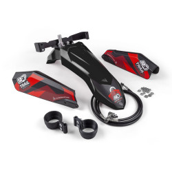 S3 Hög Framskärm Kit - Honda Transalp Svart