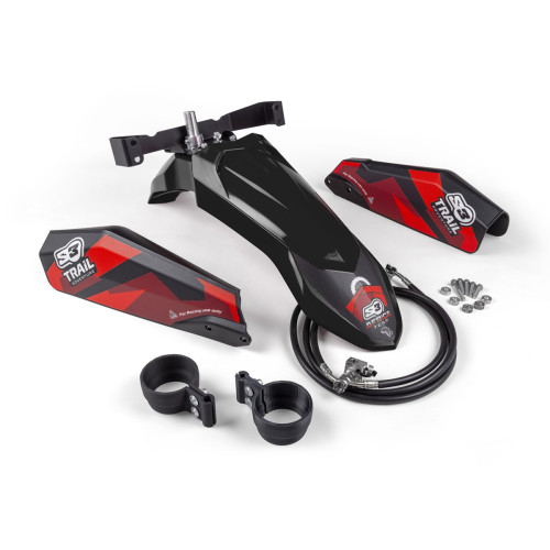 S3 Hög Framskärm Kit - Honda Transalp Svart