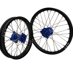 M2R Hjulset 19/16 Yamaha 93-25 Blå/Svart/Silver/Silver