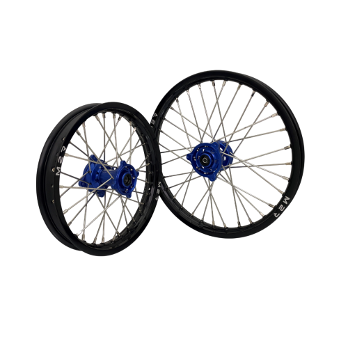 M2R Hjulset 19/16 Yamaha 93-25 Blå/Svart/Silver/Silver