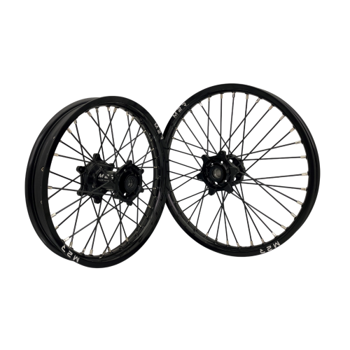 M2R Hjulset 21/19 - KTM 13-25, HQ 14-, GG 21- Svart/Svart/Svart/Silver
