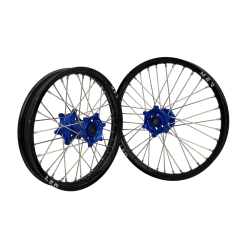 M2R Hjulset 21/19, Yamaha/Fantic, Blå/Svart/Silver/Silver