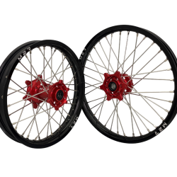 M2R Hjulset 21/19 CRF250 14-25 + 450CRF 13-25, Röd/Svart/Silver/Silver