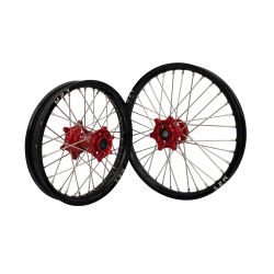 M2R Hjulset 21/18 CRF 250/450 14/13- Röd/Svart/Silver/Silver