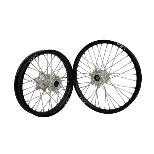 M2R Hjulset 21/19 Triumph Silver/Svart/Silver/Silver